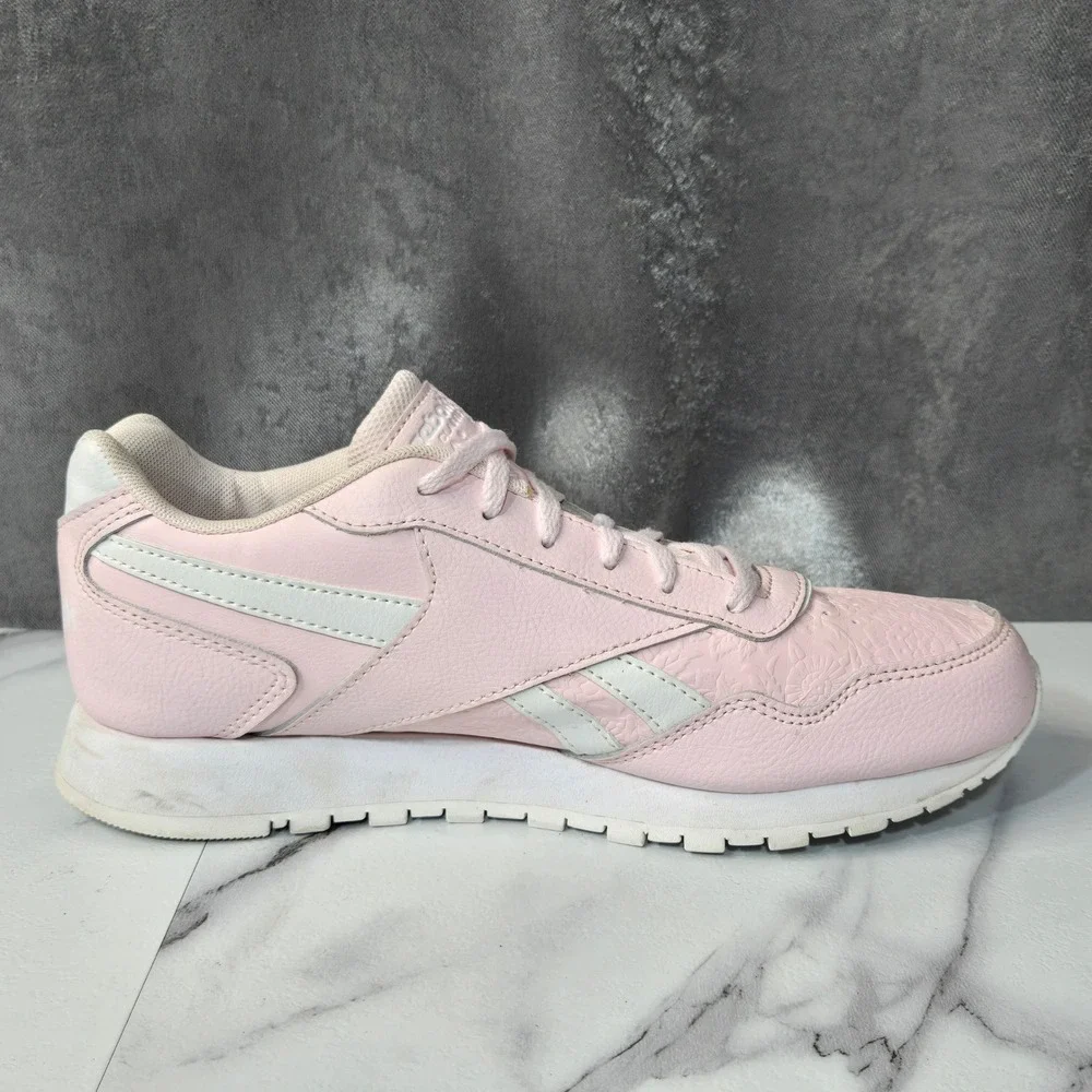 Reebok Classic Harman Run Shoes Womens 8 Porcelain Pink Floral Embossed GZ4128